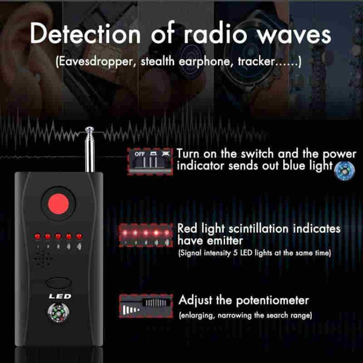 CC308 Full Range Camera Laser Detector Mini Wireless Camera Signal GSM Device Finder CC308 Full Range Camera Laser Detector Mini Wireless Camera Signal GSM Device Finder